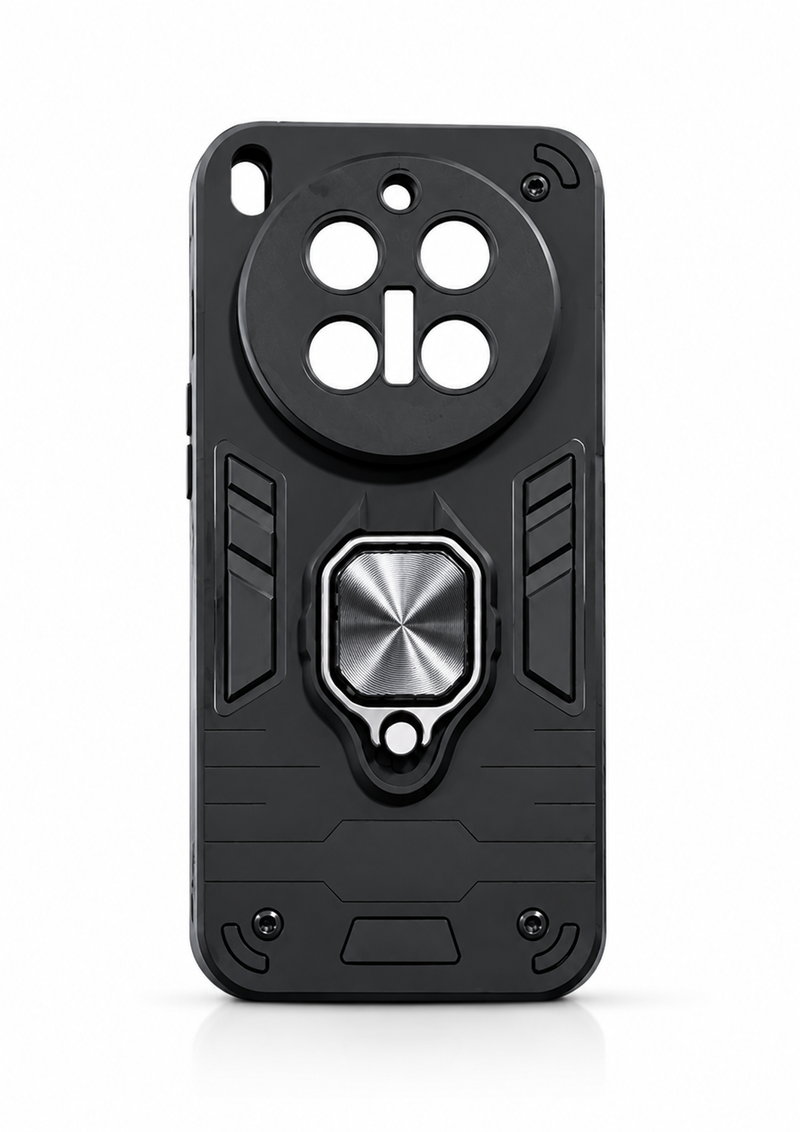 Vivo X300 Pro 5G Rugged Magnetic Phone Case with 360° Rotating Ring Stand Shockproof Protective Cover