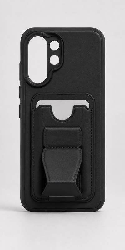 Vivo V60 5G Premium Leather Phone Case with Built-In Card Holder & Kickstand