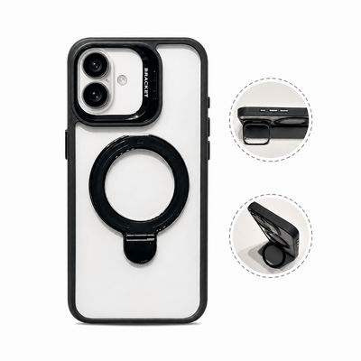 iPhone 16 Magnetic Clear Shockproof Phone Case with Camera Protection