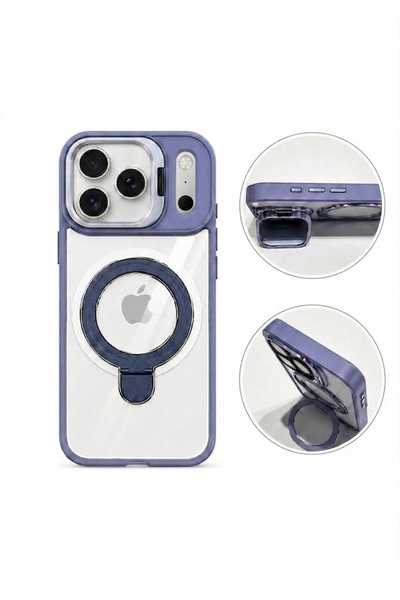 iPhone 17 Pro Max Magnetic Clear Shockproof Phone Case with Camera Protection